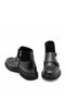 Genuine Leather Zippered Men's Boots 053 Black (Black) - 6