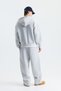 Fancy Button Sweatshirt and Barrel Fit Sweatpants Set - 8