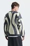 Relax Fit Color Block Sweater - 6