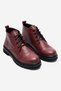 Genuine Leather Lace-Up Women's Boots Claret Red Reese - 2