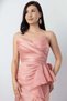 Beli Ruffle Strapless Evening Dress Dns1759 - 2