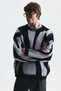 Relax Fit Color Block Sweater - 3