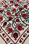 Ecru Green Floral Patterned Scarf Bandana 70X70 cm - 4