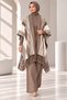 Women's 3-Piece Tight Knitwear Set with Panthool and Blouse