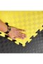 EVA Foam Exercise Mats, 30 mm, 105 x 105 cm, Black and Yellow, 4 Tiles - 4
