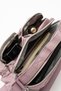 Women's Powder Satin Cross Strap Hand & Shoulder Bag - 4