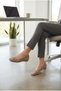 Mary Women's Ballet Flats with Rubber Bow and Mink Suede - 2