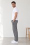 Men's Straight Leg Elastic Waist Pocket Basic 2-Piece Sweatpants Anthracite Gray - 2