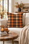 Digital Printed Terra Plaid Patterned Square Throw Pillow Cover 43 X 43 cm Double-Sided Throw Pillow Cover 1 Pc - 4