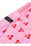 Cherry Patterned Men's Boxer Cotton Lycra Shiny Elastic Boxed Pink - 5