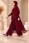 Women's 3-Piece Tesutu Tricot Suit with Vest, Blouse and Pants - 2