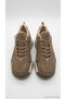 Women's Chunky Sneaker Thick Sole Lace-Up Suede Detailed Casual Sports Shoes Noctra - 8