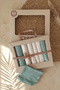 100% Cotton Set of 7 Mouth Wipes and Baby Drool Wipes with Special Box Green-Cream