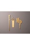 3-Piece Harry Potter Design Bookmark Set - Special Gift Book Reading Accessory with Wand, Glasses, and Hp Logo