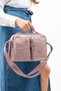 Women's Powder Satin Cross Strap Hand & Shoulder Bag - 2