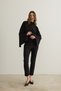 Paula Slim Fit Black Cigarette Pants - 7