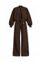 Brown Zippered Tracksuit Set - 6001