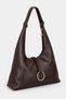 Brown Women's Shopper Bag with Ring Accessories - 2