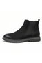 -Genuine Leather Chelsea Boots – Elastic Side, Light Rubber Sole, Comfortable Casual Model - 3