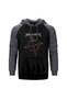 Megadeth Cryptic Writings 1997 Gray Double Color Raglan Sleeve Hooded Sweatshirt