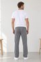 Men's Straight Leg Elastic Waist Pocket Basic 2-Piece Sweatpants Anthracite Gray - 6