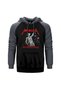 Metallica and Justice for All Gray Double Color Raglan Sleeve Hooded Sweatshirt