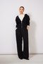 Hooded Zippered Knit Cardigan Black