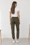 Women's Jogger Sweatpants with Elastic Waist and Cuffs and Pockets, Khaki - 4