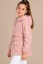 Girl's Hooded Pocket Lined Seasonal Raincoat - 2