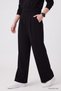 Black Standard Fit Crop Wide Leg Women's Tracksuit Set - 95359 - 3