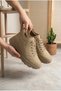 Women's Lace-Up Thick Sole Sneaker with Orthopedic Pads for Daily Walking - 3