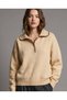 Women's Polo Collar Buttoned Contrast Ribbed Soft Textured Knitwear Sweater - 2