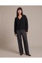 Women's V-Neck Soft Textured Relaxed Fit Long Sleeve Knitwear Sweater - 3
