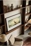 1 Piece Black Wooden Framed Oil Painting Effect Vintage Deer Themed Horizontal Wooden Painting - Home, Business and Office Decoration Painting - 5