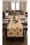 Duck Fabric Runner 40X130 cm – Pumpkin, Sunflower and Autumn Patterns, Water Repellent Stain-Resistant Decorative Table Runner