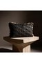 Noctis Luxury Decorative Throw Pillow with Fur and Faux Leather Detail - 7