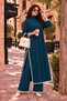 Women's 2-Piece Indian Knitwear Set with Long Tunic and Pants