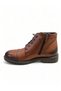 -Leather and Fur Men's Boots – Cap Toe, Zippered, Thick Sole - 3