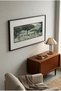 1 Piece Black Wooden Framed Horizontal Wooden Painting with Peaceful Botanical and Forest Concept - Home, Business and Office Decoration Painting - 3
