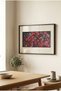 1 Piece Pvc Framed Black Wooden Frame Oil Painting Effect Dark Floral Themed Horizontal Wooden Painting - Home, Business and Office Decoration Painting - 2
