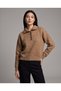 Women's Polo Collar Buttoned Contrast Ribbed Soft Textured Knitwear Sweater - 6