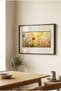 1 Piece Pvc Framed Black Wooden Frame Oil Painting Effect Spring Flowers Themed Horizontal Wooden Painting - Home, Business and Office Decoration Painting - 2