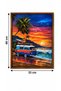 500 Piece Caravan by the Beach Puzzle Sunset Scenic High Print Quality Fun Puzzle - 2
