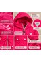 Girl's Hooded Pocket Lined Seasonal Raincoat - 5