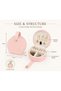 Small Round Portable Travel Jewellery Organiser Case Pink - 6