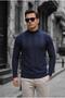 Seka 917 Striped Cotton Slim Fit Men's Half Fisherman Sweater - 2