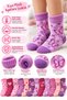 Girls' Towel Socks 12-Piece Assortment Patterned Cotton Winter Warm Socks 3-12 Years Old - 5