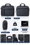 Ey-285 Prime Laptop Tablet and Briefcase Compatible with Macbook, Mac Air 15.6 Inch Black