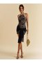 Rochie mini, negru - 5