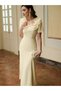 Rochie maxi, galben - 6